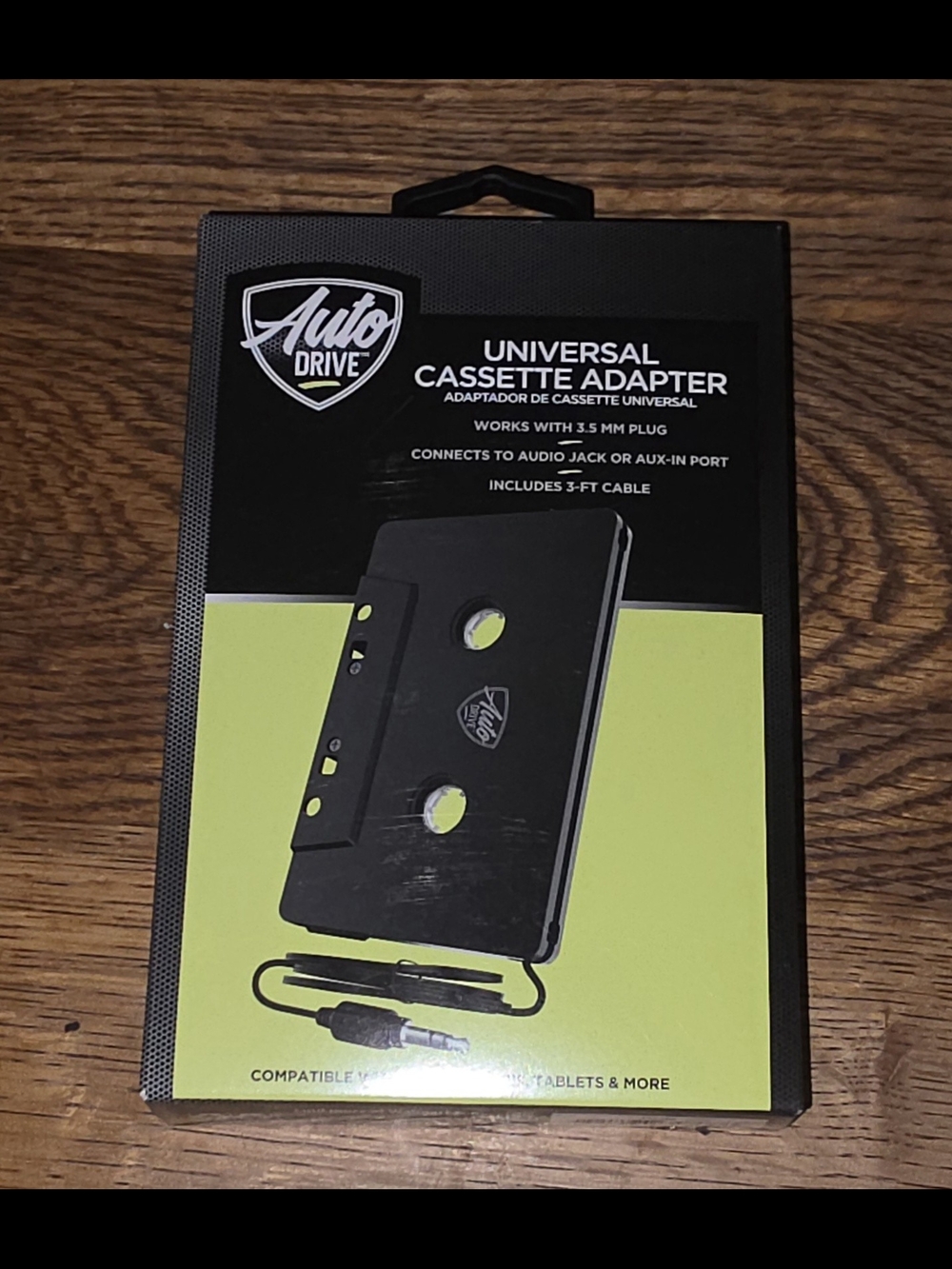 Auto Drive Universal Cassette Adapter - 3.5mm Plug BNIB